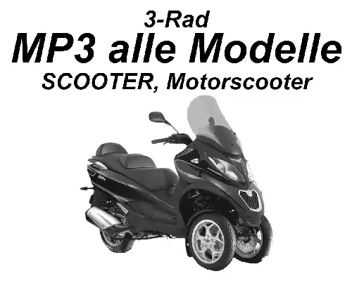 Piaggio MP3, Dreiradroller, Transport, 1A Motorrad Transport