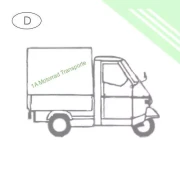 Piaggio Ape Transport, Geco Transport, TucTuc, Elektrofrosch, 1A Motorrad Transporte